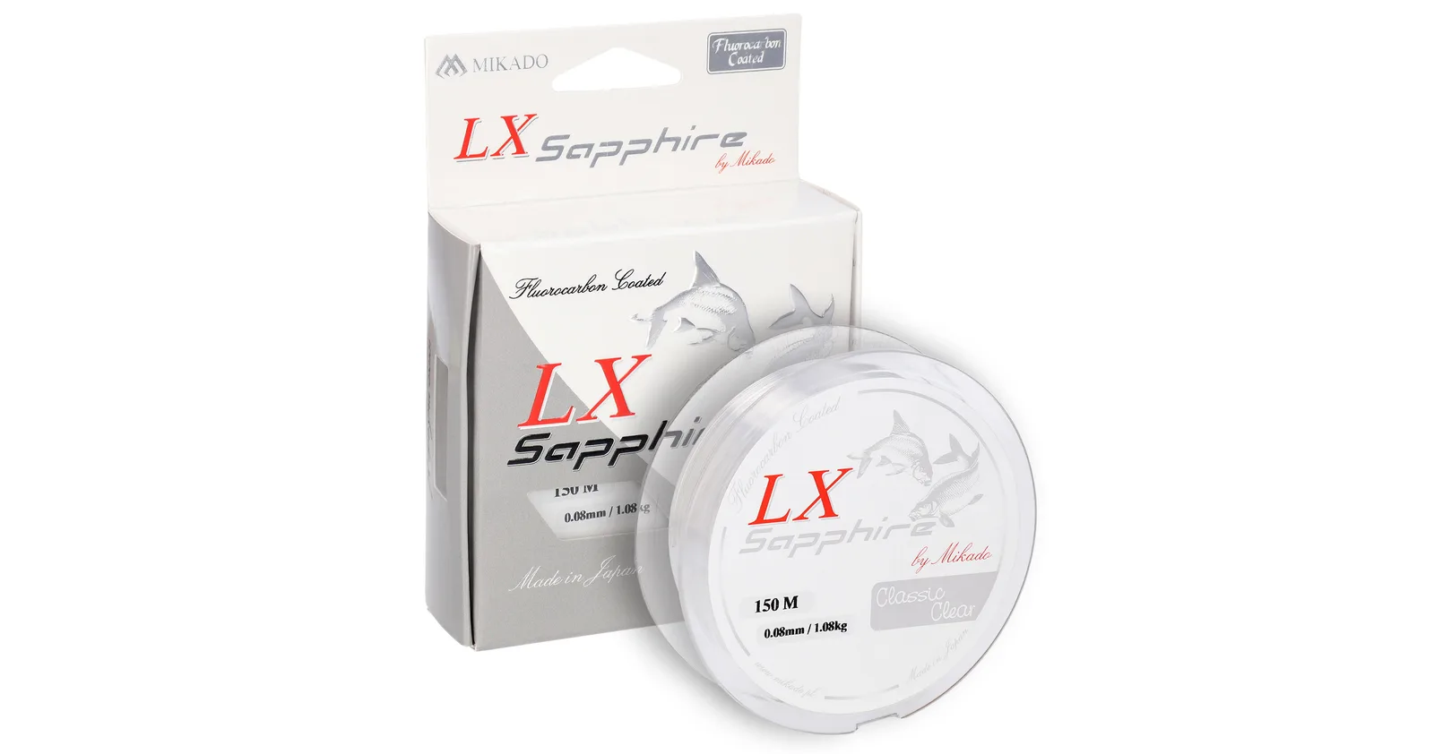 Mikado Żyłka Lx Sapphire Classic Clear 0.08mm/1.08kg/150m