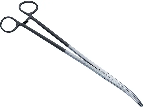 Mikado Szczypce Zakrzywione z Gumowaną Rączką 6.5"/16.5cm